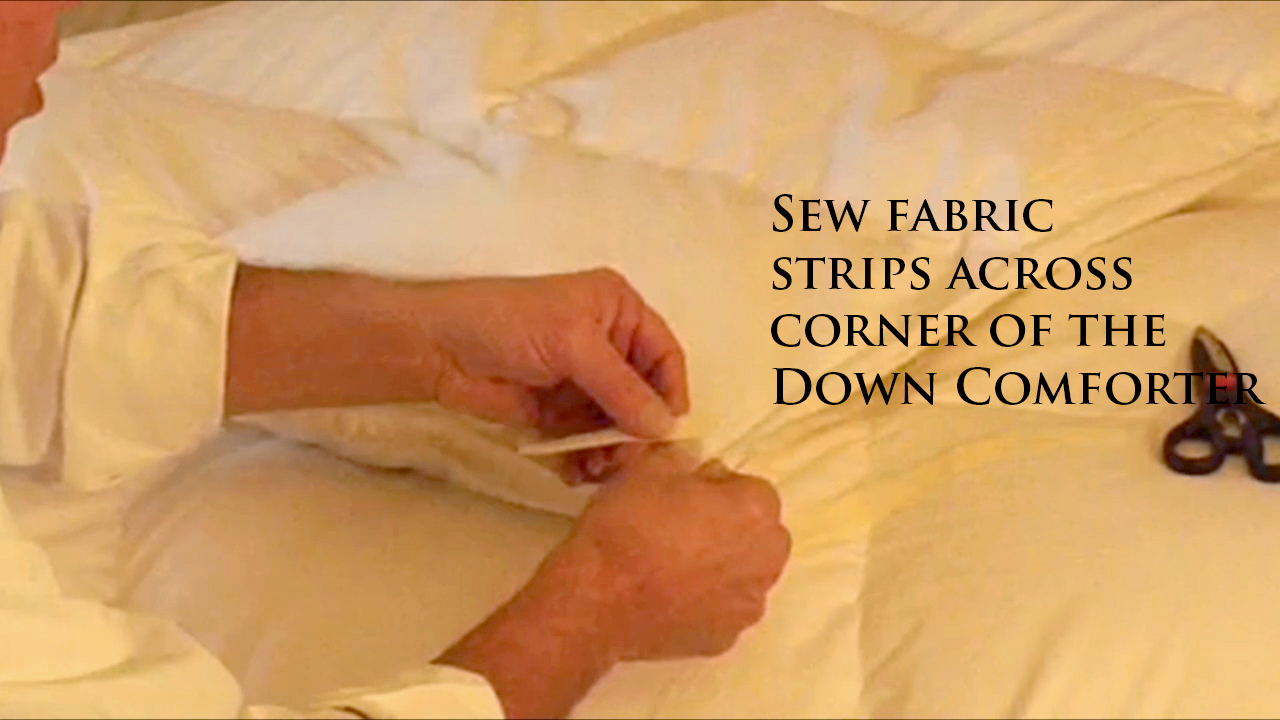 How to stop your Down Comforter from slipping inside your Duvet Cover