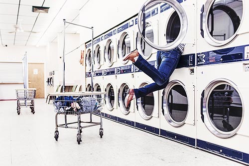 Laundromat's typically have larger washers & driers 